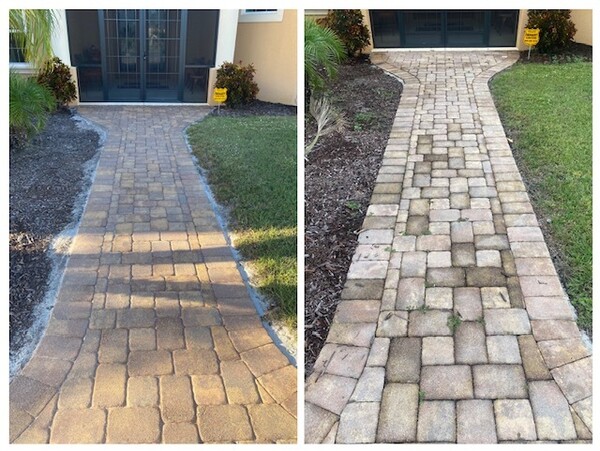 Before & After residential Pressure Washing in Brandon, FL (1)